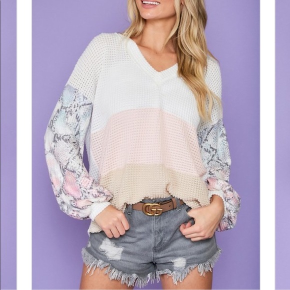 Color Blocked Top - Picture 4 of 8